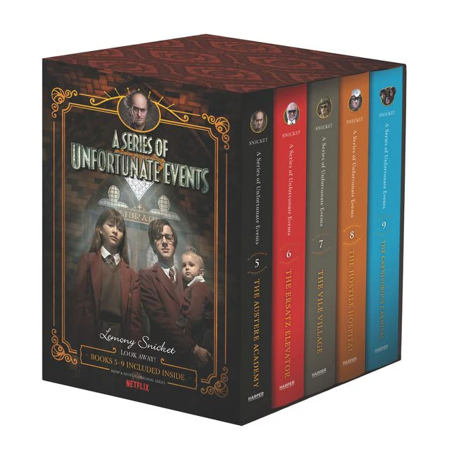 A Series of Unfortunate Events #5-9 Netflix Tie-in Box Set - Image 2