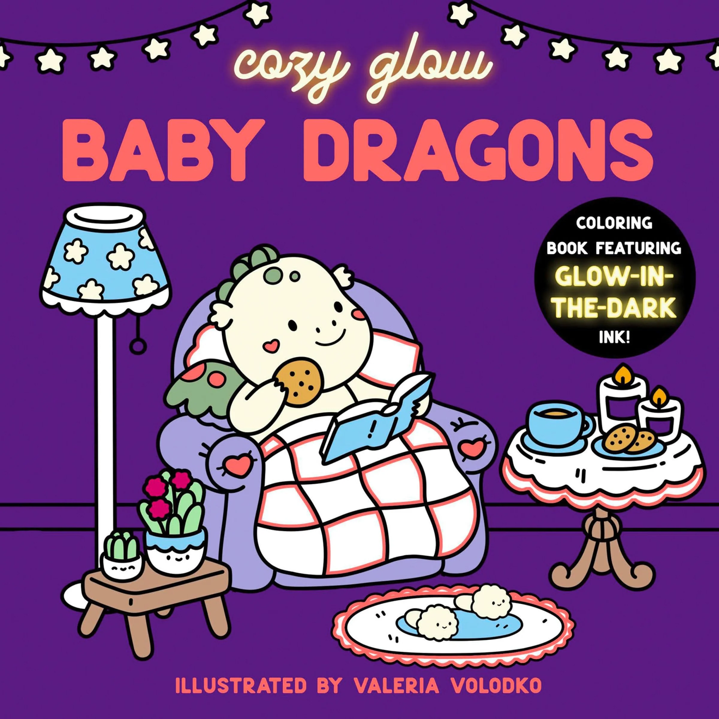 Baby Dragons: Cute and comfy glow-in-the-dark coloring book (Cozy Glow) - Image 2