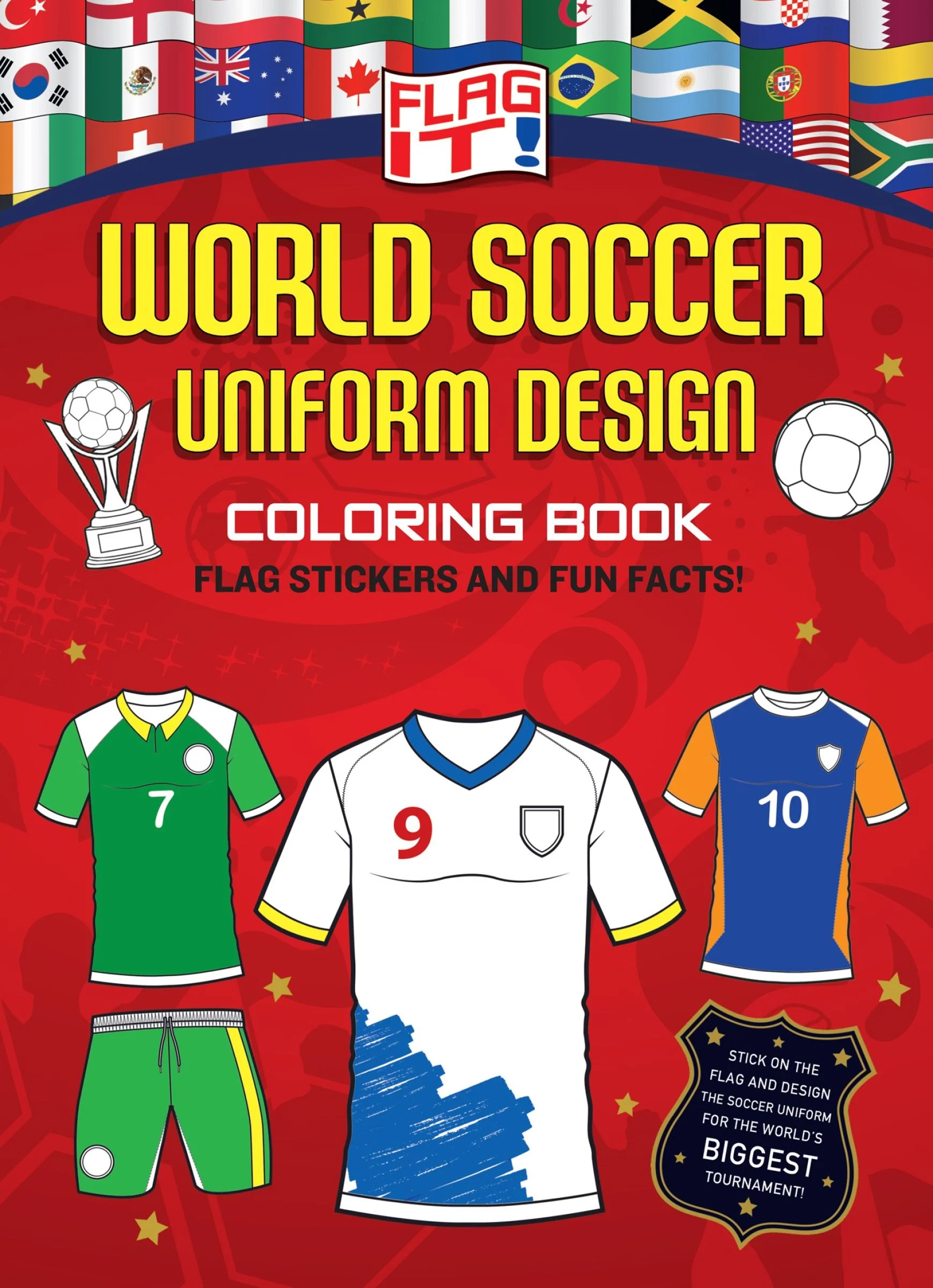 Flag It! World Soccer Uniform Design Coloring Book - Image 2