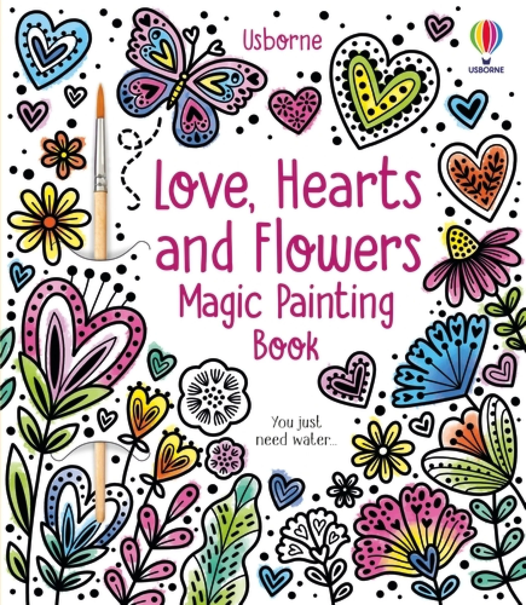 Hearts and Flowers Magic Painting Book - Image 2